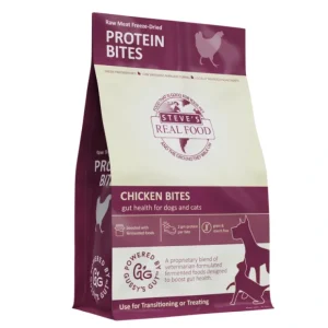 Steve's Chicken Protein Bites Freeze-Dried Gut Health Treats for Dogs and Cats (4 oz) - Pet Home | The Perfect Pet Supplies Shopping Experience