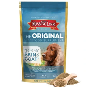 The Missing Linku00ae Original Skin &Coat Powder Supplement for All Adult Dogs (1-lb) - Pet Home | The Perfect Pet Supplies Shopping Experience