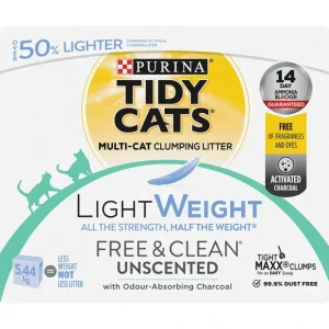 Tidy Cats, LightWeight Free & Clean Unscented Clumping Cat Litter for Multiple Cats - Pet Home | The Perfect Pet Supplies Shopping Experience