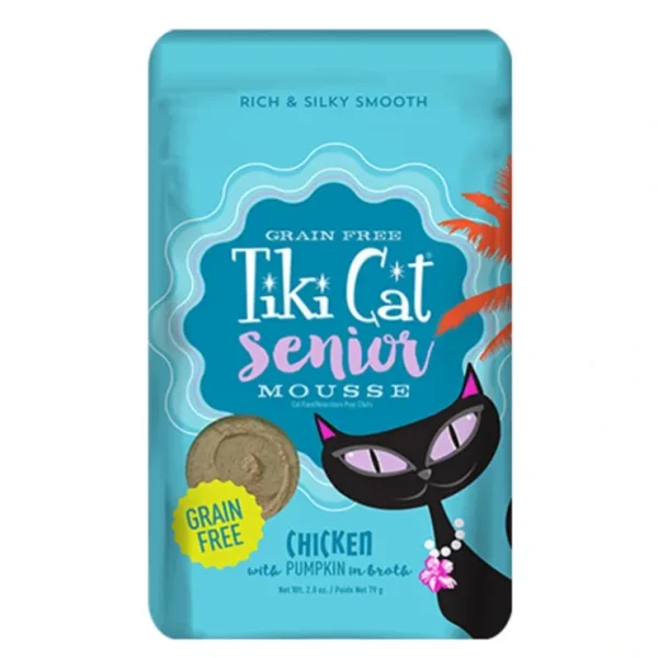 Tiki Cat - Senior Mousse Chicken with Pumpkin Wet Cat Food - Pet Home | The Perfect Pet Supplies Shopping Experience