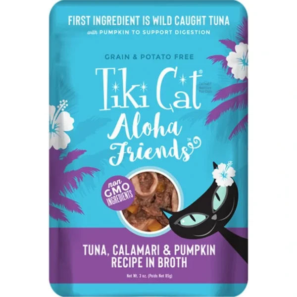 Tiki Cat Aloha Friends Grain Free Tuna with Calamari and Pumpkin Cat Food - Pet Home | The Perfect Pet Supplies Shopping Experience