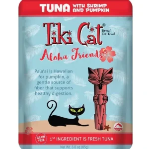 Tiki Cat Aloha Friends Grain Free Tuna with Shrimp and Pumpkin Cat Food Pouches (3-oz, single pouch) - Pet Home | The Perfect Pet Supplies Shopping Experience