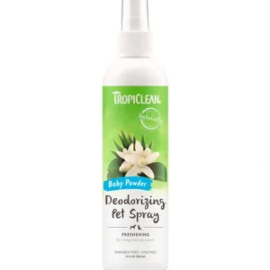 TropiClean Deodorizing Spray Baby Powder 236mL - Pet Home | The Perfect Pet Supplies Shopping Experience