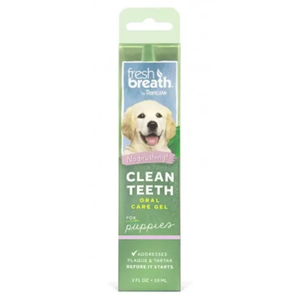 TropiClean Fresh Breath Oral Care Clean Teeth Gel for Puppies 59mL - Pet Home | The Perfect Pet Supplies Shopping Experience