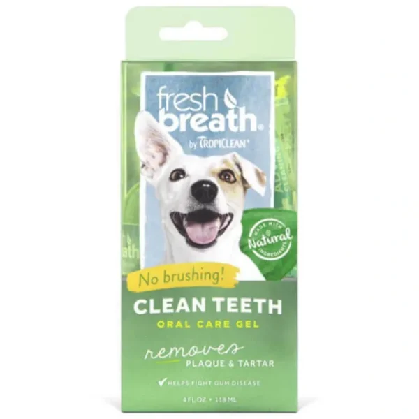TropiClean Fresh Breath Oral Care Clean Teeth Gel 118mL - Pet Home | The Perfect Pet Supplies Shopping Experience