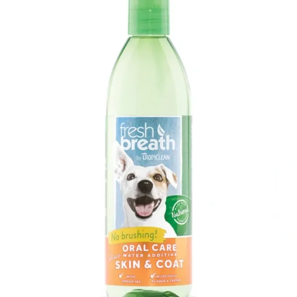 Tropiclean Fresh Breath Water Additive Plus Skin &Coat for Dogs and Cats - Pet Home | The Perfect Pet Supplies Shopping Experience
