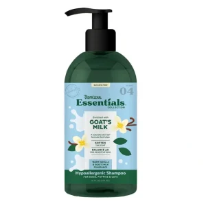 TropiClean Goats Milk Hypoallergenic Shampoo For Dogs, Puppies And Cats (16 oz) - Pet Home | The Perfect Pet Supplies Shopping Experience