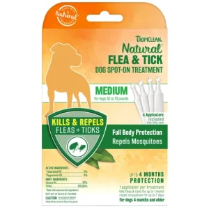 TropiClean Natural Flea & Tick Spot-On Treatment - Pet Home | The Perfect Pet Supplies Shopping Experience