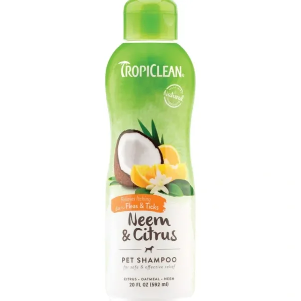 Tropiclean Neem Flea &Tick Shampoo for Dogs - Pet Home | The Perfect Pet Supplies Shopping Experience