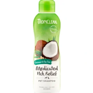 TropiClean Oatmeal &Tea Tree Medicated Itch Relief Shampoo for Pets - Pet Home | The Perfect Pet Supplies Shopping Experience