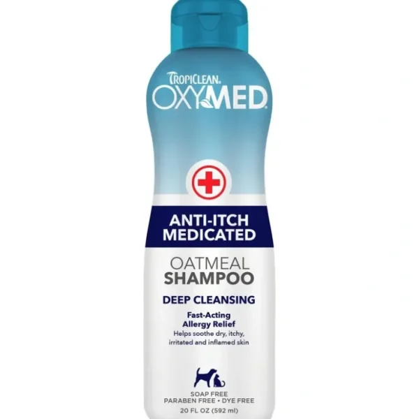 TropiClean OxyMed Medicated Anti-Itch Shampoo for Pets - Pet Home | The Perfect Pet Supplies Shopping Experience