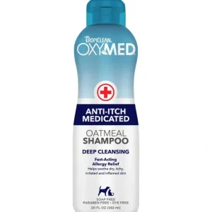 TropiClean OxyMed Medicated Anti-Itch Shampoo for Pets (20-oz) - Pet Home | The Perfect Pet Supplies Shopping Experience