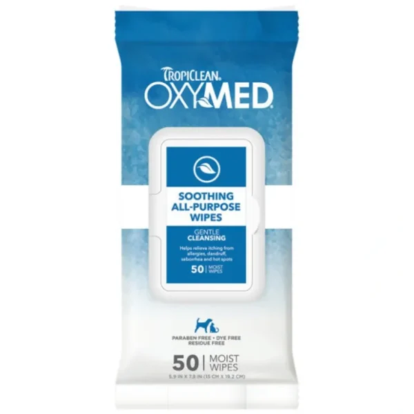 TropiClean OxyMed Soothing Relief Wipes for Pets - Pet Home | The Perfect Pet Supplies Shopping Experience