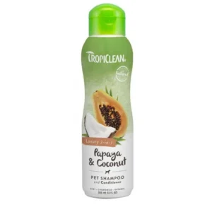 TropiClean Shampoo & Conditioner Papaya & Coconut Luxury 2-in-1 592mL - Pet Home | The Perfect Pet Supplies Shopping Experience