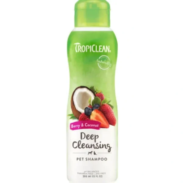 TropiClean Shampoo Berry & Coconut Deep Cleansing 355mL - Pet Home | The Perfect Pet Supplies Shopping Experience