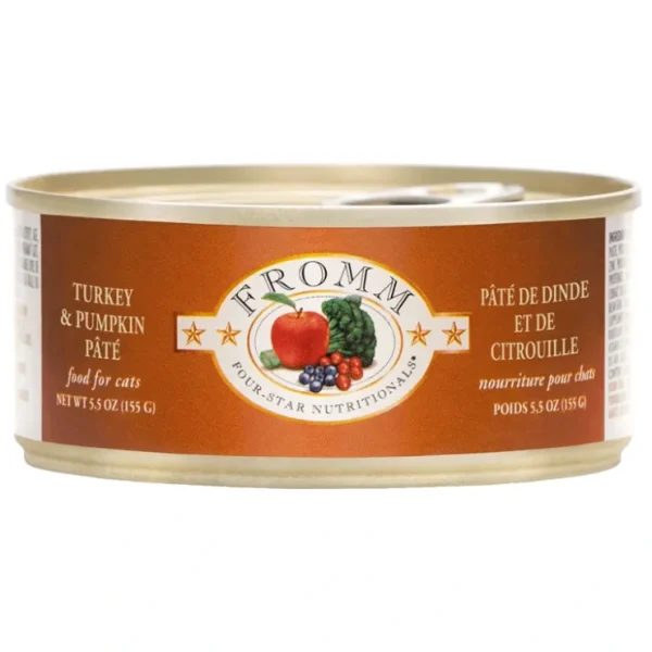 Turkey & Pumpkin Pate Wet Cat Food from Fromm, 5.5oz can - Pet Home | The Perfect Pet Supplies Shopping Experience