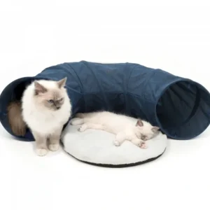 Vesper Tunnel Cat Home Blue w/Comfy Pad 97 x 68 x 28 - Pet Home | The Perfect Pet Supplies Shopping Experience