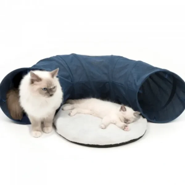 Vesper Tunnel Cat Home Blue w/Comfy Pad 97 x 68 x 28 - Pet Home | The Perfect Pet Supplies Shopping Experience