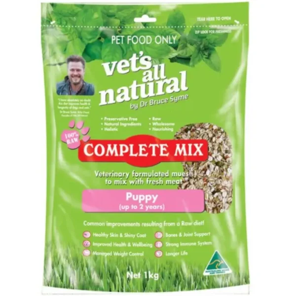 Vets All Natural Complete Mix Puppy 1kg - Pet Home | The Perfect Pet Supplies Shopping Experience