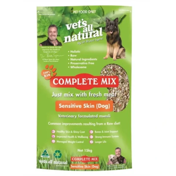 Vets all Natural Complete Mix Sensitive Skin 1kg (Dr Bruce) - Pet Home | The Perfect Pet Supplies Shopping Experience