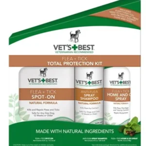 Vet's Best Flea + Tick 3-Piece Total Protection Kit - Pet Home | The Perfect Pet Supplies Shopping Experience