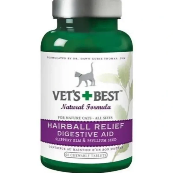 Vet's Best Hairball Relief Digestive Aid Cat Supplement - Pet Home | The Perfect Pet Supplies Shopping Experience