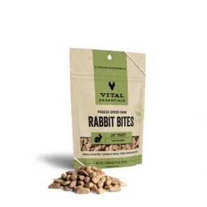 Vital Essentials Freeze Dried Raw Rabbit Bites Cat Treats - Pet Home | The Perfect Pet Supplies Shopping Experience