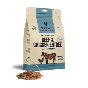 Vital Essentials Freeze-Dried Raw Beef & Chicken Entree Cat Food Mini - Pet Home | The Perfect Pet Supplies Shopping Experience