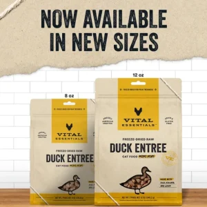 Vital Essentials Freeze-Dried Raw Duck Entre Mini Nibs Cat Food - Pet Home | The Perfect Pet Supplies Shopping Experience