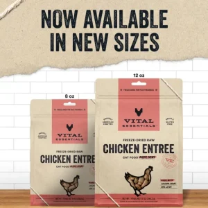 Vital Essentials Grain Free Chicken Mini Nibs Freeze Dried Raw Food for Cats - Pet Home | The Perfect Pet Supplies Shopping Experience