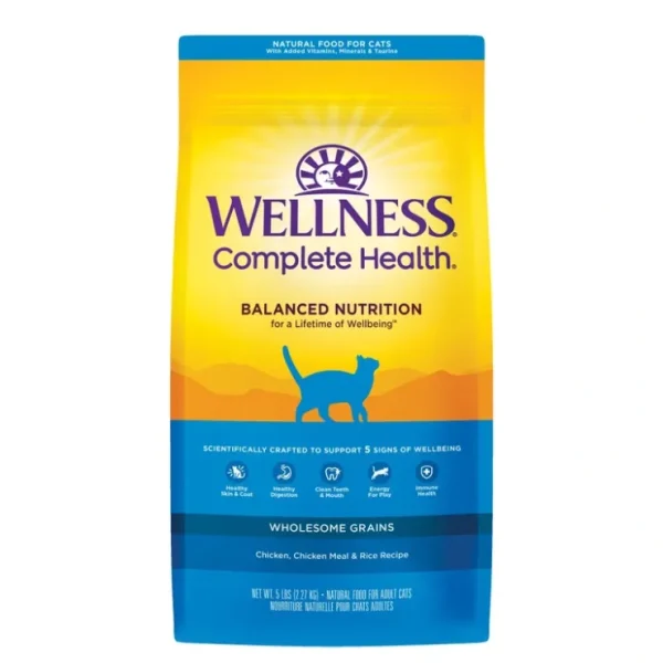 Wellness Complete Health Adult Health Deboned Chicken, Chicken Meal &Rice Recipe Dry Cat Food - Pet Home | The Perfect Pet Supplies Shopping Experience