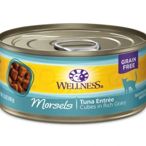 Wellness Grain Free Natural Tuna Morsels Recipe Wet Canned Cat Food - Pet Home | The Perfect Pet Supplies Shopping Experience