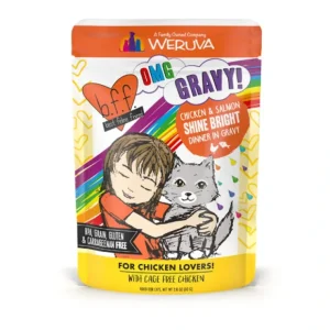 Weruva BFF OMG Gravy Chicken &Salmon Shine Bright Dinner in Gravy Cat Wet Food (2.8 Oz Pouch) - Pet Home | The Perfect Pet Supplies Shopping Experience