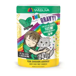 Weruva BFF OMG Gravy Chicken &Turkey Text Me Dinner in Gravy Cat Food (2.8 oz Pouch) - Pet Home | The Perfect Pet Supplies Shopping Experience