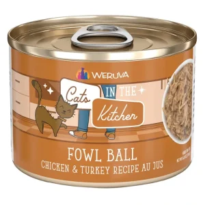 Weruva, Can Feline - Fowl Ball - Chicken&Turkey-170g - Minced - Wet Cat Food - Pet Home | The Perfect Pet Supplies Shopping Experience