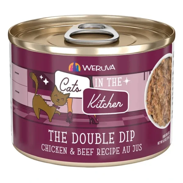 Weruva, Can Feline - The Double Dip-Chkn&Beef - 170g - Minced - Wet Cat Food - Pet Home | The Perfect Pet Supplies Shopping Experience