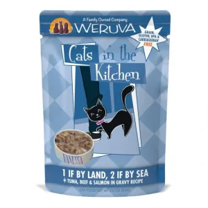 Weruva Cats In the Kitchen 1 If by Land 2 If by Sea Pouches Wet Cat Food - Pet Home | The Perfect Pet Supplies Shopping Experience
