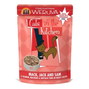 Weruva Cats In the Kitchen Mack Jack and Sam Cat Pouches Wet Cat Food - Pet Home | The Perfect Pet Supplies Shopping Experience