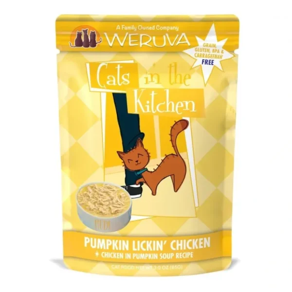 Weruva Cats In the Kitchen Pumpkin Lickin Chicken Pouches Wet Cat Food - Pet Home | The Perfect Pet Supplies Shopping Experience