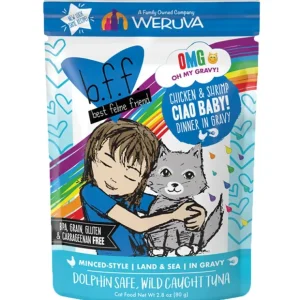 Weruva, Pouch, Feline Adult - Chicken & Shrimp - 80 g - Minced - Wet Cat Food - Pet Home | The Perfect Pet Supplies Shopping Experience