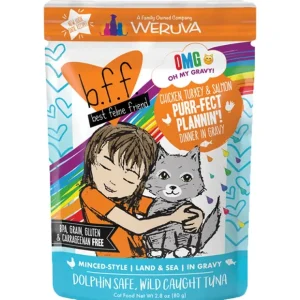 Weruva, Pouch, Feline Adult - Turkey & Salmon - 80 g - Minced - Wet Cat Food - Pet Home | The Perfect Pet Supplies Shopping Experience