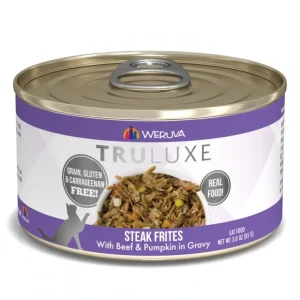 Weruva TRULUXE Steak Frites with Beef &Pumpkin in Gravy Canned Cat Food - Pet Home | The Perfect Pet Supplies Shopping Experience