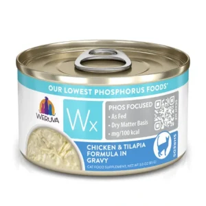 Weruva Wx Phos Focused Chicken &Tilapia Formula in Gravy Cat Food (3 oz case of 12) - Pet Home | The Perfect Pet Supplies Shopping Experience