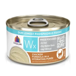 Weruva Wx Phos Focused Chicken Formula in a Hydrating Puru00e9e Wet Cat Food (3.0 Oz - 12pk) - Pet Home | The Perfect Pet Supplies Shopping Experience