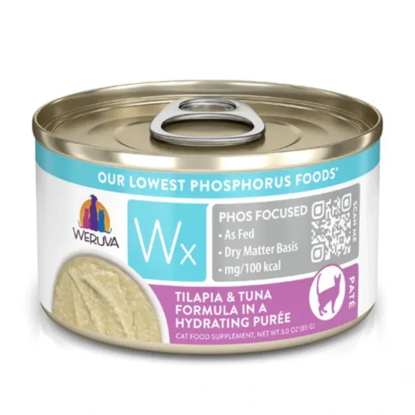 Weruva Wx Phos Focused Tilapia &Tuna Formula in a Hydrating Puru00e9e Cat Food - Pet Home | The Perfect Pet Supplies Shopping Experience