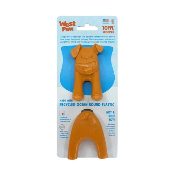 West Paw, Toppl Stopper - Tangerine - Pet Home | The Perfect Pet Supplies Shopping Experience