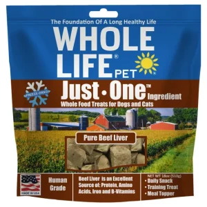 Whole Life Pet Just One Ingredient Freeze Dried Beef Liver Treats Value Pack for Dogs &Cats - Pet Home | The Perfect Pet Supplies Shopping Experience
