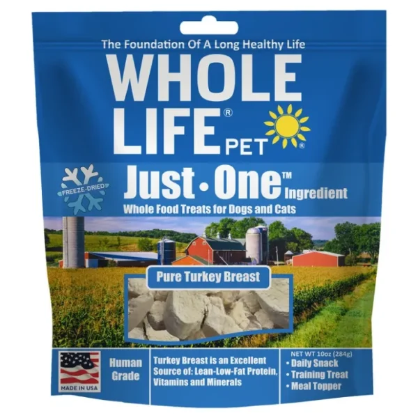 Whole Life Pet Just One Ingredient Freeze Dried Turkey Treats Value Pack for Dogs &Cats - Pet Home | The Perfect Pet Supplies Shopping Experience
